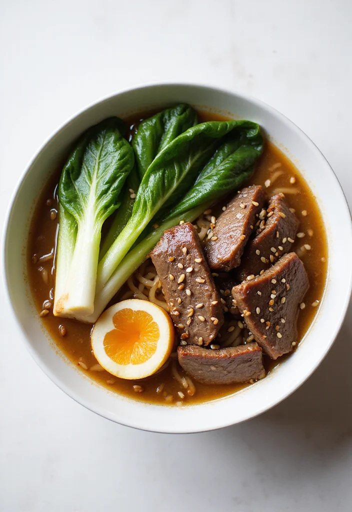 12 Beef Ramen Recipes Everyone Is Searching For - 6. Beef Ramen with Bok Choy