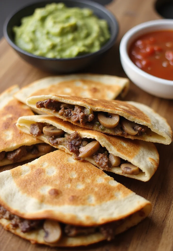 13 Easy Beef With Mushrooms Meals That Always Impress - 6. Beef and Mushroom Quesadillas