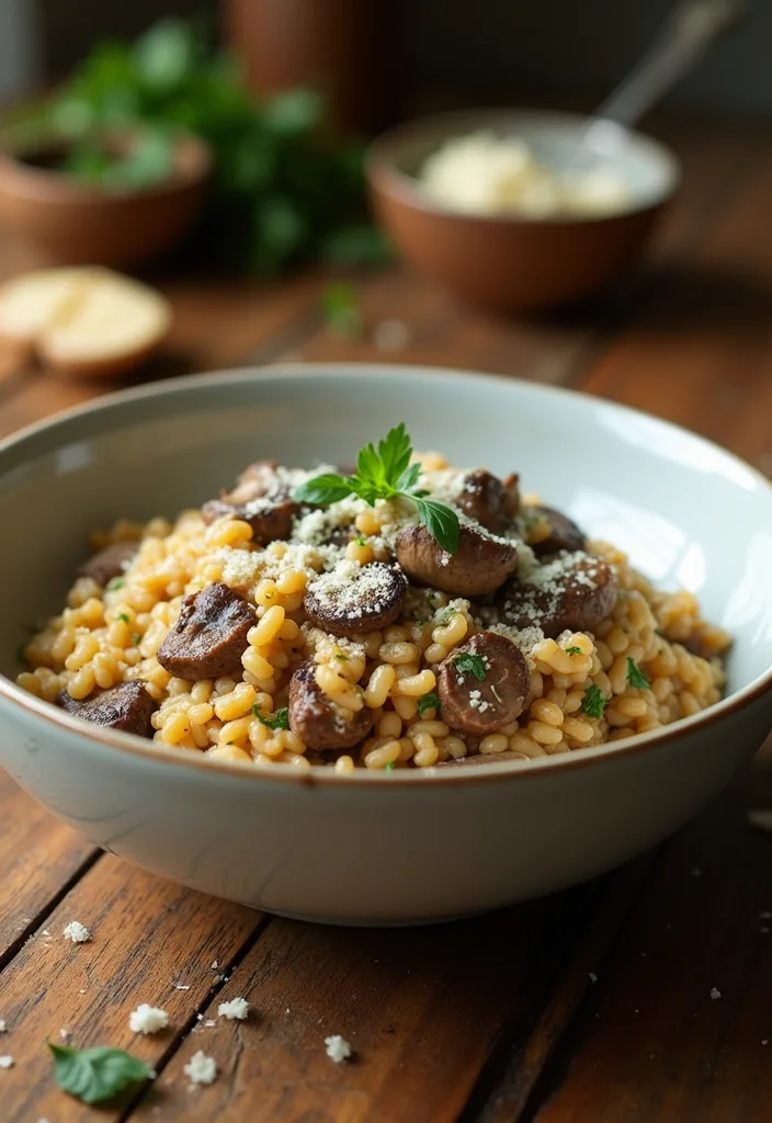 13 Easy Beef With Mushrooms Meals That Always Impress - 9. Beef and Mushroom Risotto