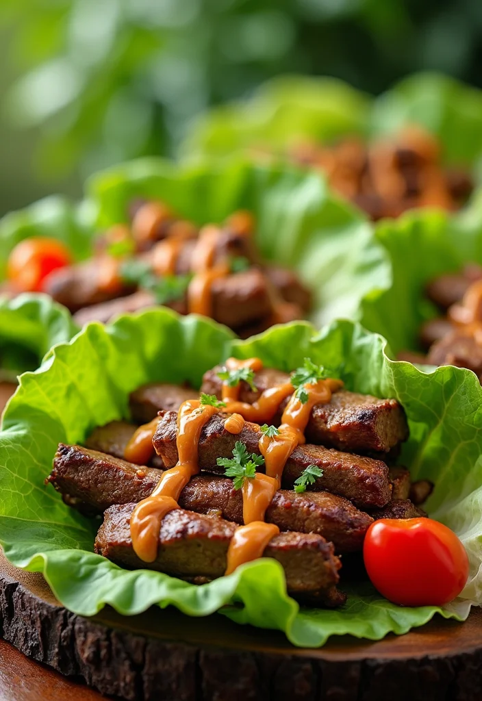 13 Korean Beef Lettuce Wraps Recipes That Taste Incredible - 9. Beef Satay Lettuce Wraps
