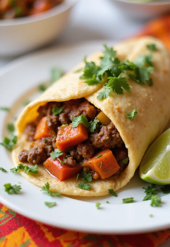 14 Beef Chimichanga Ideas That Make Dinner So Much Easier - 5. Beef and Veggie Chimichanga