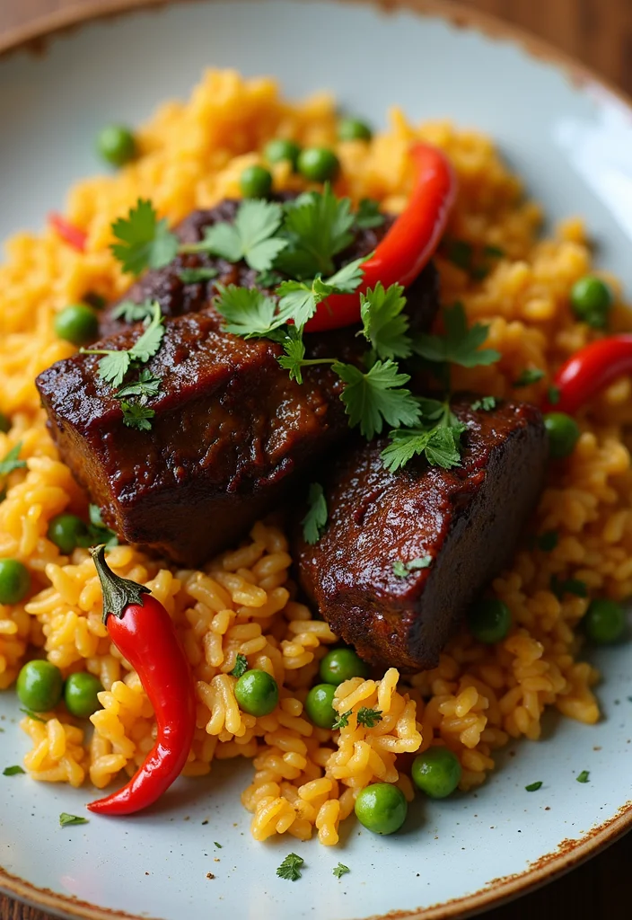 14 Crowd-Pleaser Beef Oxtail Ideas You'll Save Immediately - 3. Jamaican Oxtail with Rice and Peas