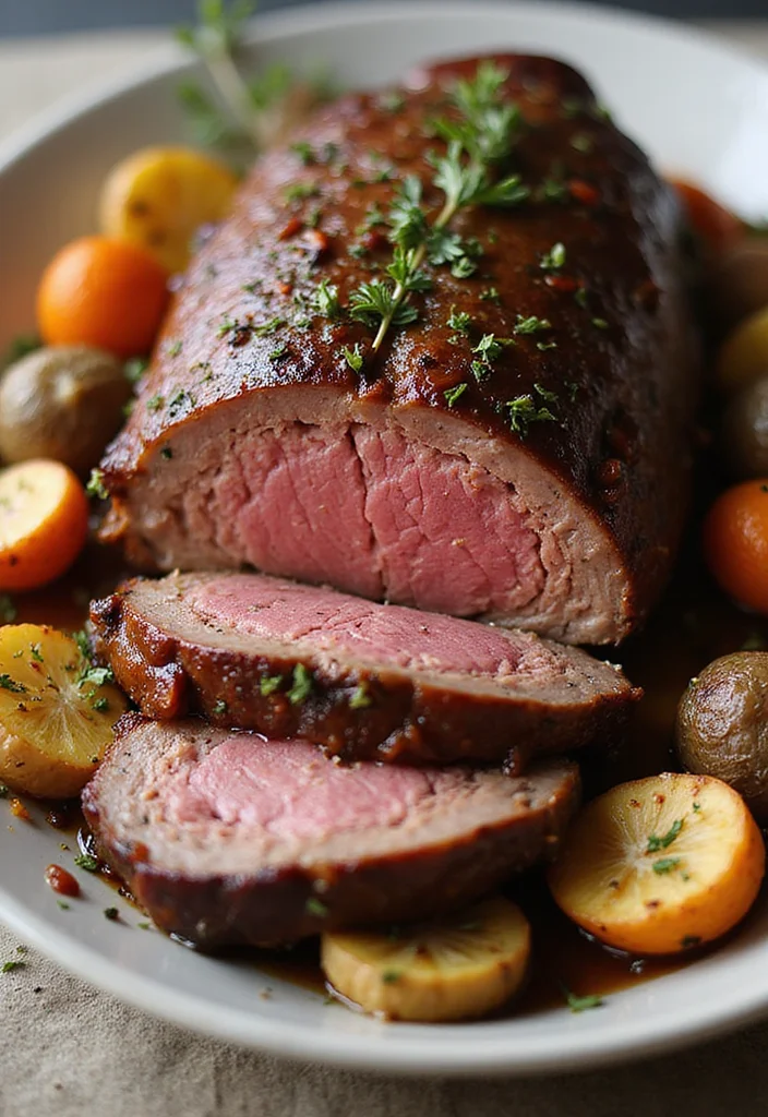 14 Fast & Flavorful Beef Sirloin Tip Roast Recipes To Cook This Week - 14. Beef Sirloin Tip Roast with Honey Mustard Glaze