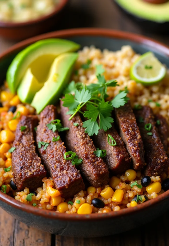 14 Fast & Flavorful Beef Sirloin Tip Roast Recipes To Cook This Week - 9. Tex-Mex Beef Sirloin Tip Roast Bowl