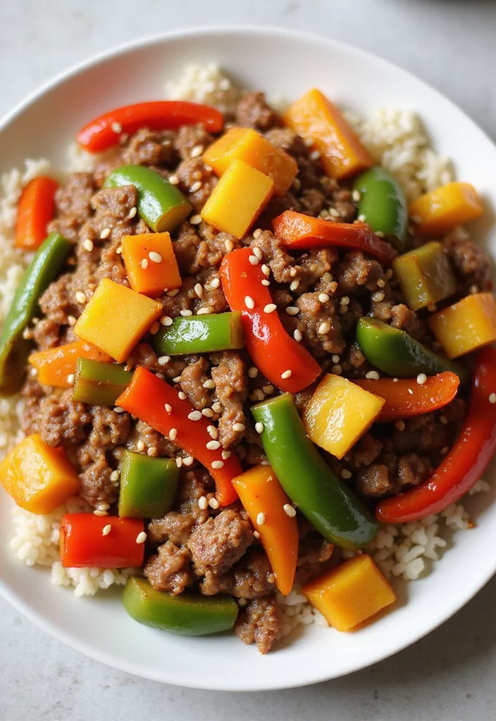 14 Ground Beef And Veggies Dinners That Even Picky Eaters Love - 9. Sweet and Sour Beef and Veggies