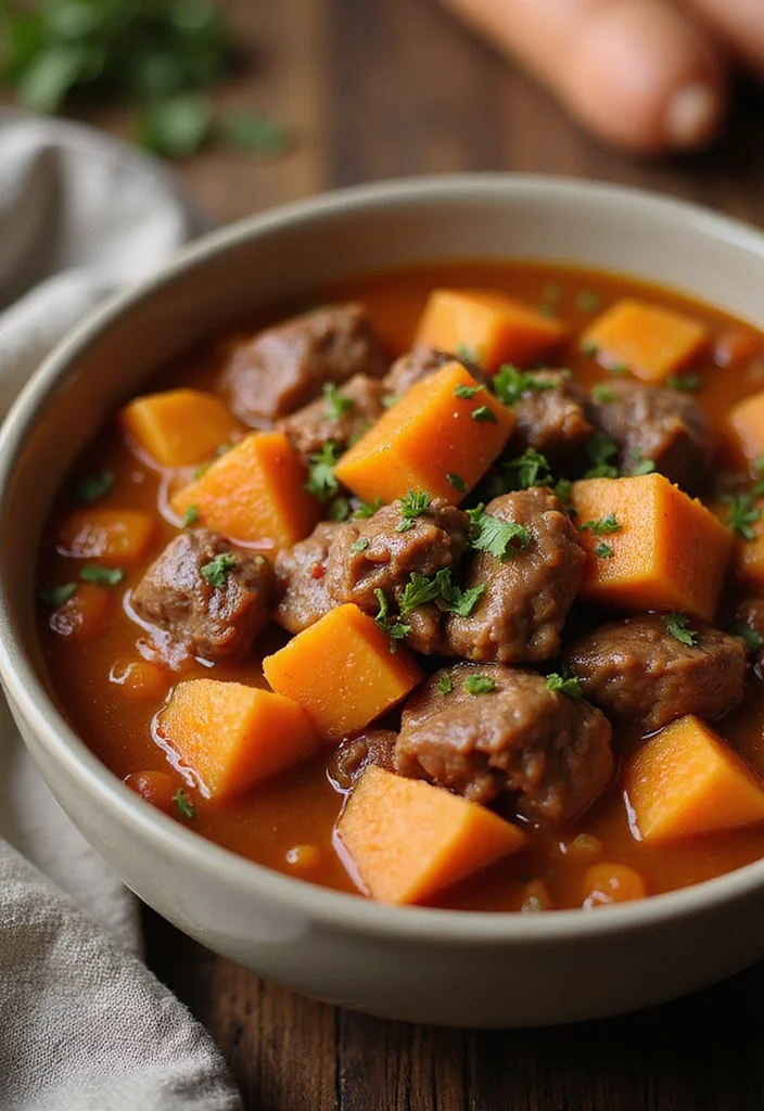 14 Mexican Beef Stew Recipes Everyone Is Searching For - 11. Sweet Potato and Beef Stew