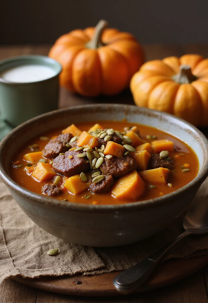 14 Mexican Beef Stew Recipes Everyone Is Searching For - 13. Pumpkin and Beef Stew