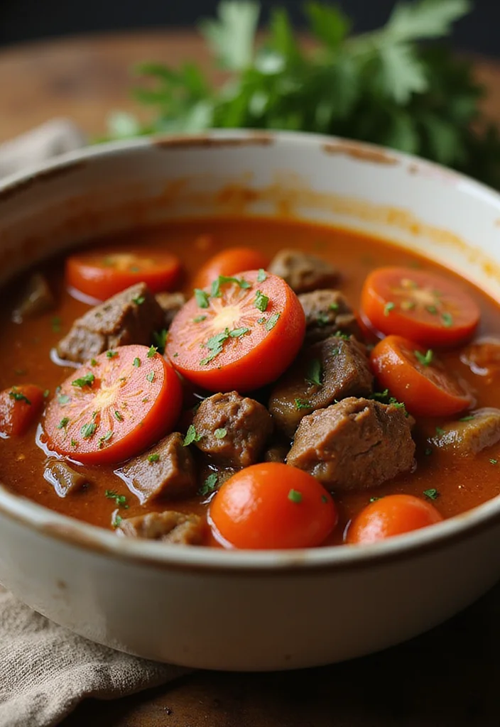 14 Mexican Beef Stew Recipes Everyone Is Searching For - 8. Tomato and Beef Stew