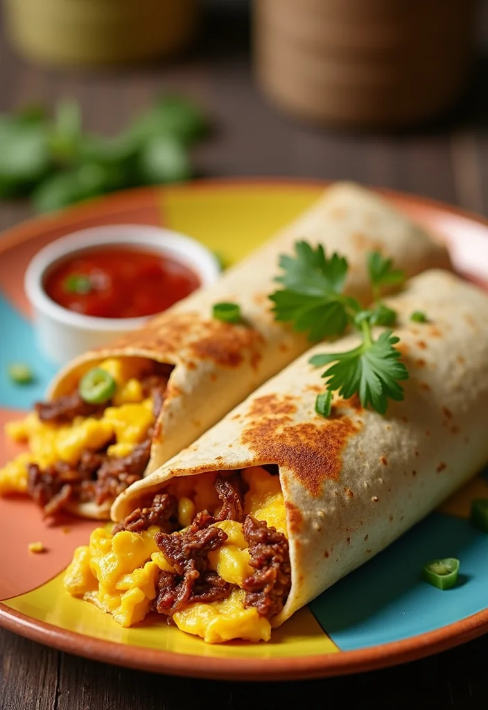 14 Shredded Beef Burritos Recipes Packed With Big Flavor - 6. Breakfast Shredded Beef Burrito