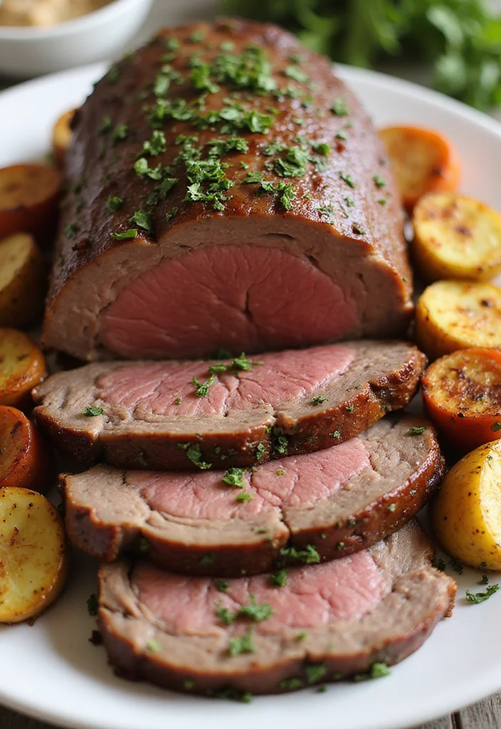 14 Slow Cooker Roast Beef Recipes Packed With Big Flavor - 10. Garlic Herb Roast Beef
