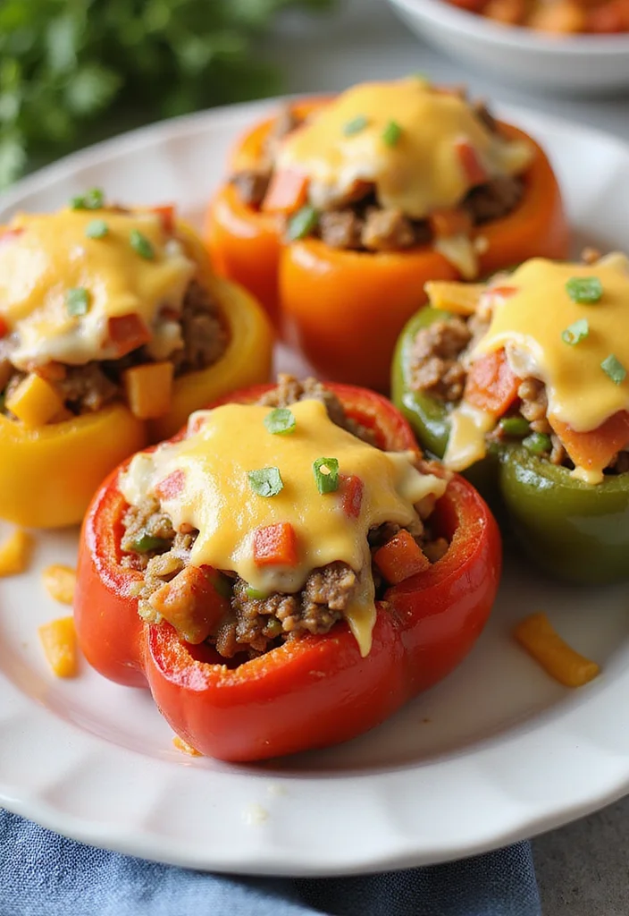 16 Comfort Food Beef Taco Dishes To Warm Your Night - 5. Beef Taco Stuffed Peppers