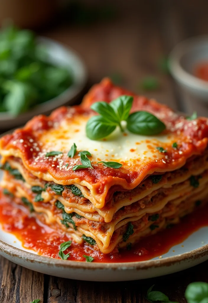 16 Genius Ways To Use Ground Beef Spaghetti Sauce Tonight - 12. Beef and Spinach Lasagna