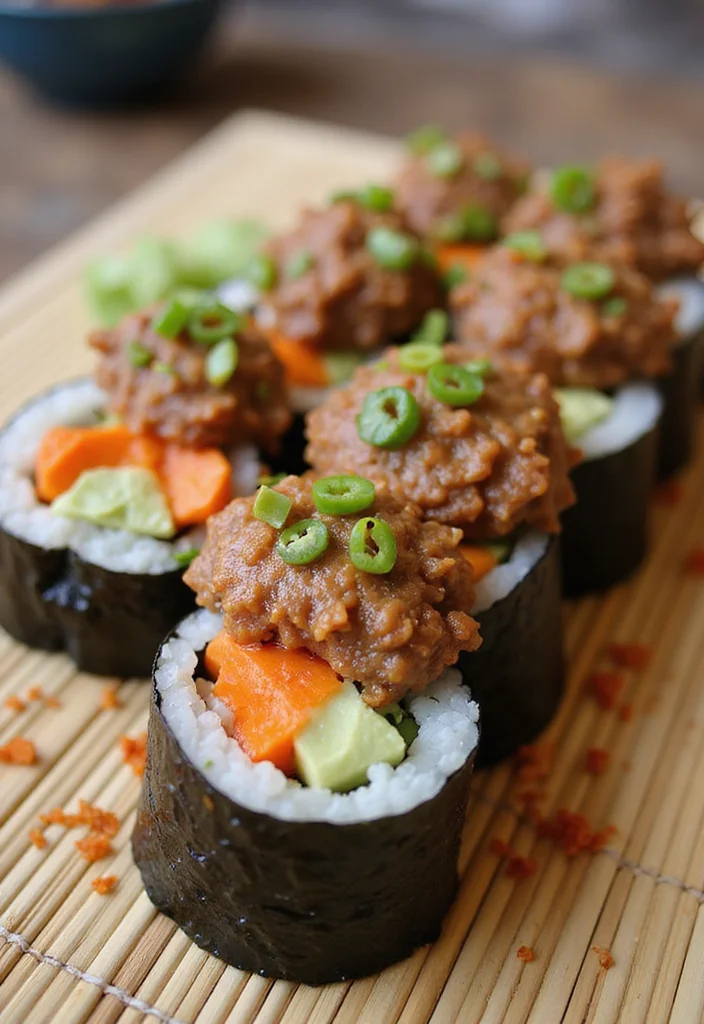 16 Ground Beef Bulgogi Recipes That Taste Incredible - 15. Ground Beef Bulgogi Sushi Rolls
