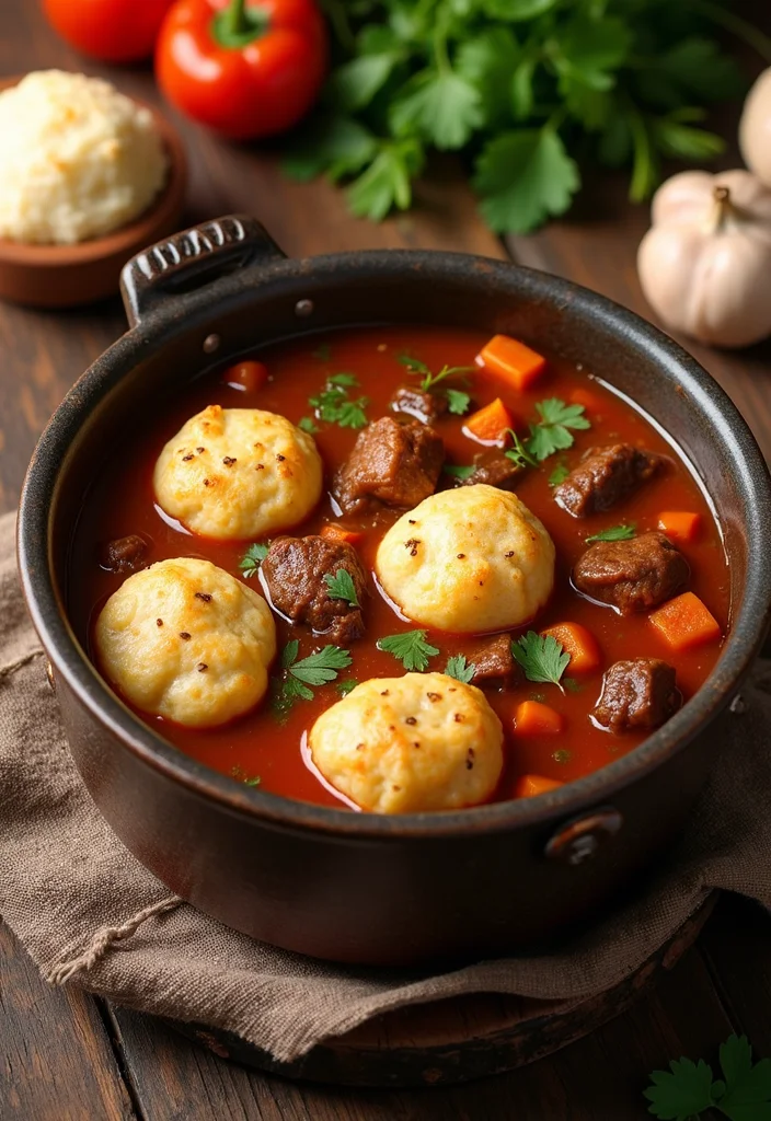 16 Must-Try Beef Stew Meat Dishes For Busy Nights - 2. One-Pot Beef Stew with Dumplings