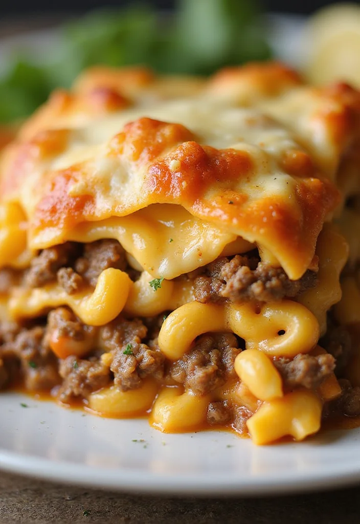 16 Underrated Mac And Cheese With Ground Beef Recipes Worth Making - 6. Mac and Cheese Lasagna
