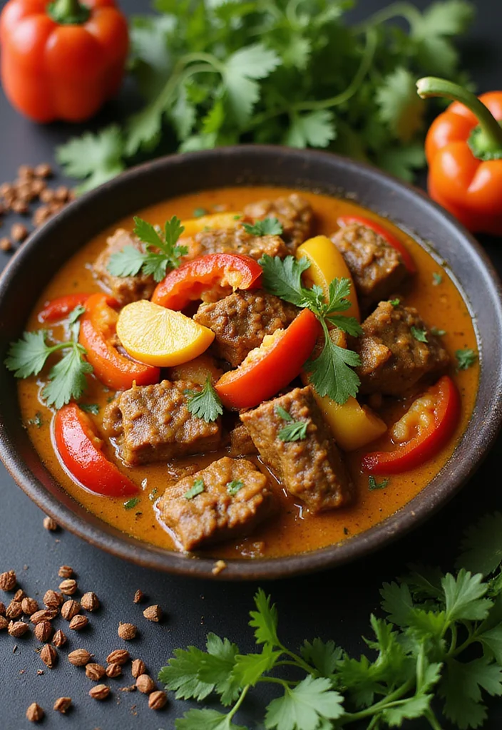 17 Fast & Flavorful Indian Beef Curry Recipes To Cook This Week - 15. Beef Curry with Bell Peppers
