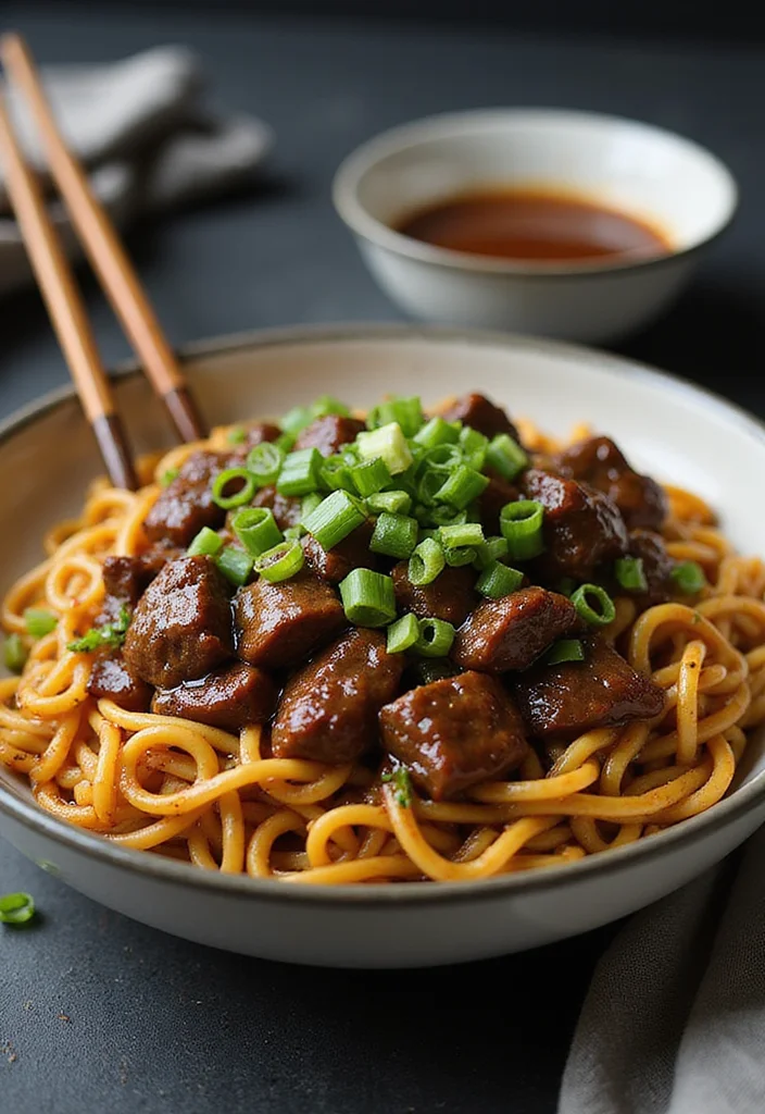 17 Genius Ways To Use Asian Beef Tonight - 5. Mongolian Beef Noodles