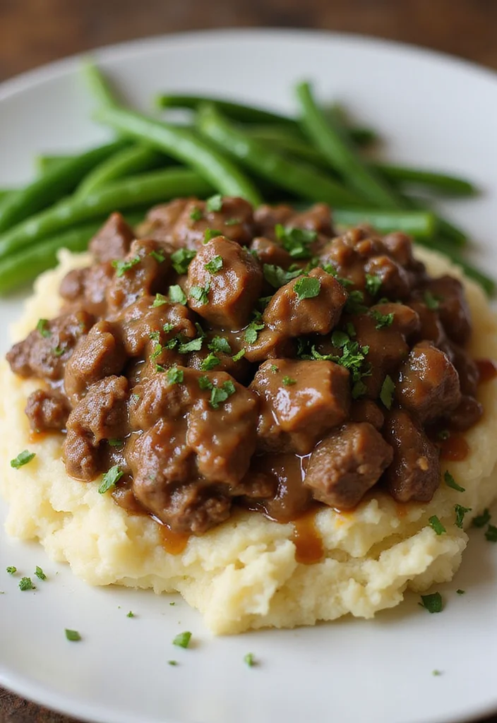 17 Ground Beef Gravy Mashed Potato Dinners That Even Picky Eaters Love - 1. Classic Beef and Gravy with Mashed Potatoes