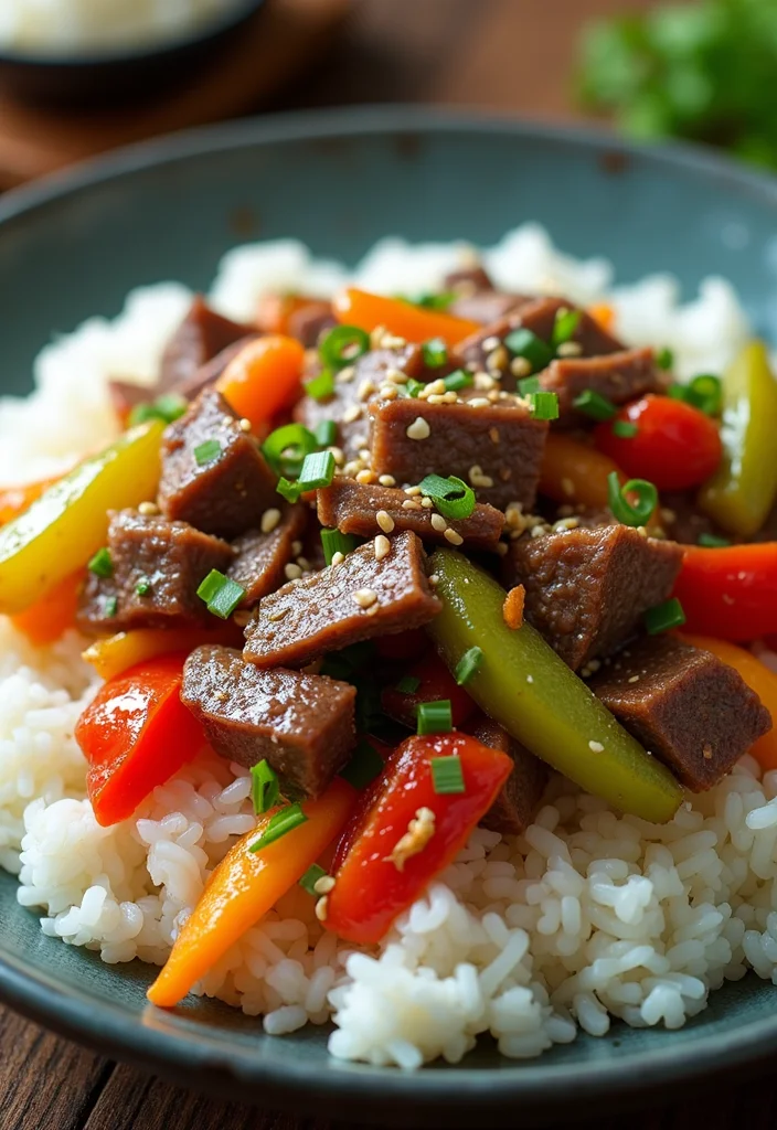 17 Korean Beef And Rice Recipes Packed With Big Flavor - 12. Korean Beef Stir-Fry with Rice