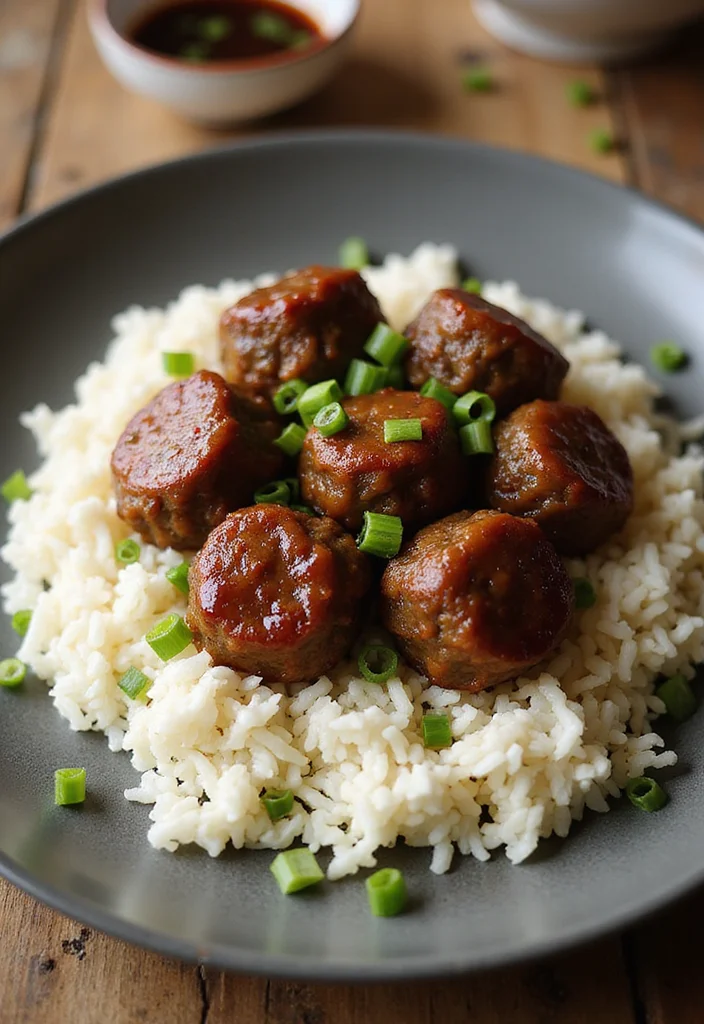 17 Korean Beef And Rice Recipes Packed With Big Flavor - 15. Korean Beef Meatballs with Rice