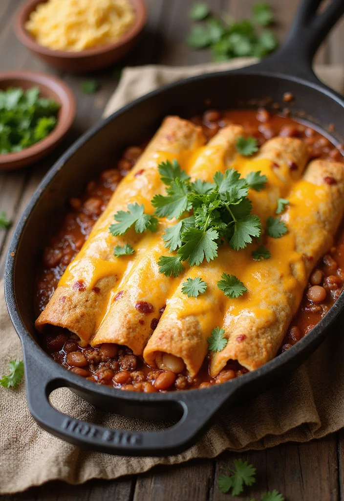 18 Beef And Bean Enchiladas Meals Perfect For Weeknight Cooking - 8. One-Pot Beef and Bean Enchiladas