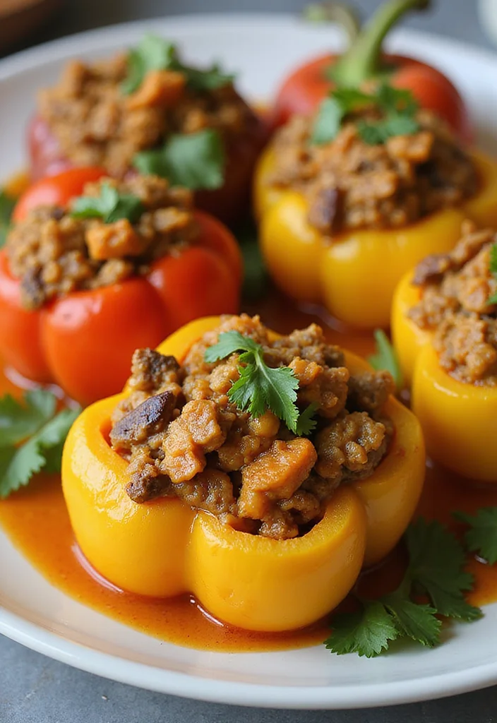 18 Easy Japanese Beef Curry Meals That Always Impress - 12. Beef Curry Stuffed Peppers