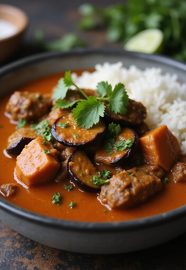 18 Fast & Flavorful Thai Beef Recipes To Cook This Week - 10. Thai Beef Curry with Eggplant