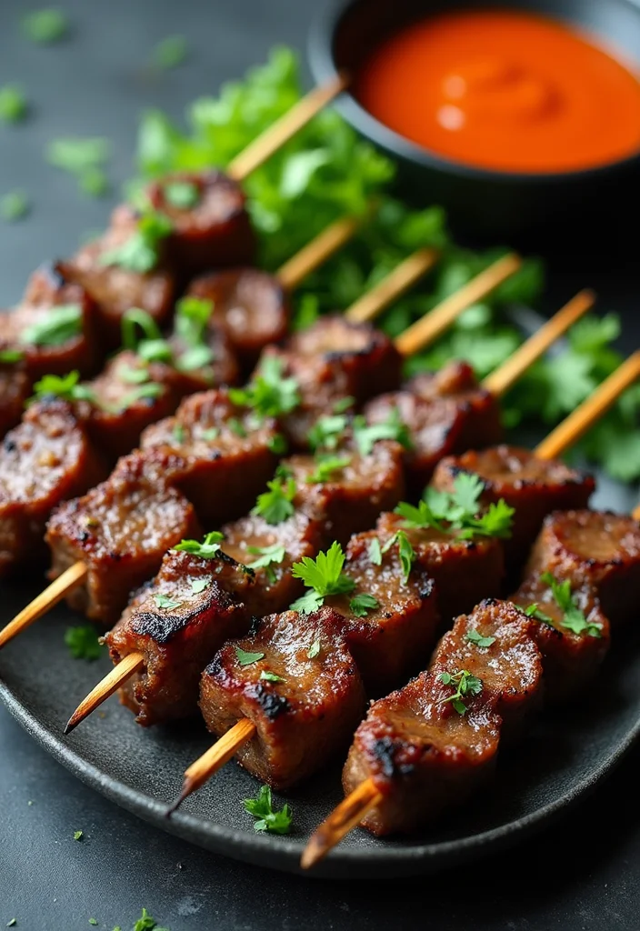 18 Fast & Flavorful Thai Beef Recipes To Cook This Week - 12. Thai Beef Skewers