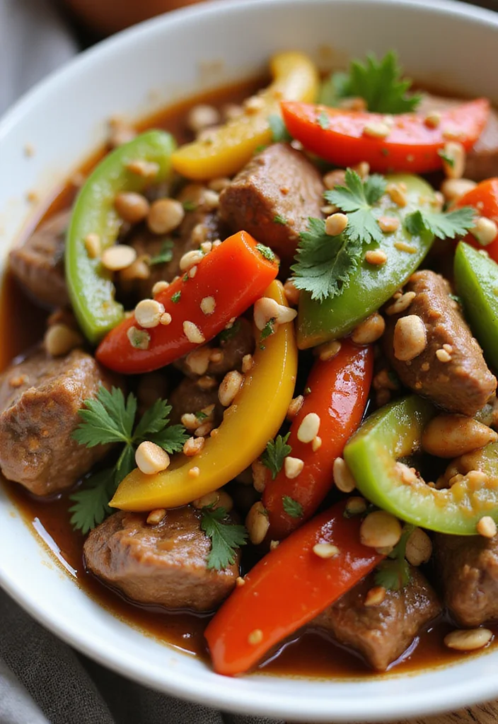 18 Fast & Flavorful Thai Beef Recipes To Cook This Week - 7. Thai Peanut Beef Stir-Fry