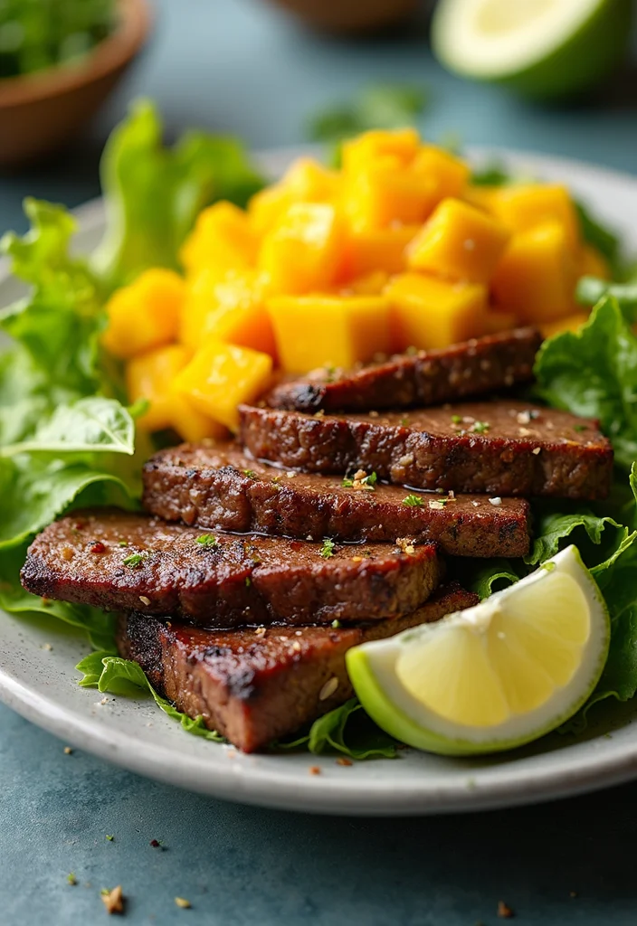 18 Fast & Flavorful Thai Beef Recipes To Cook This Week - 8. Thai Mango Beef Salad