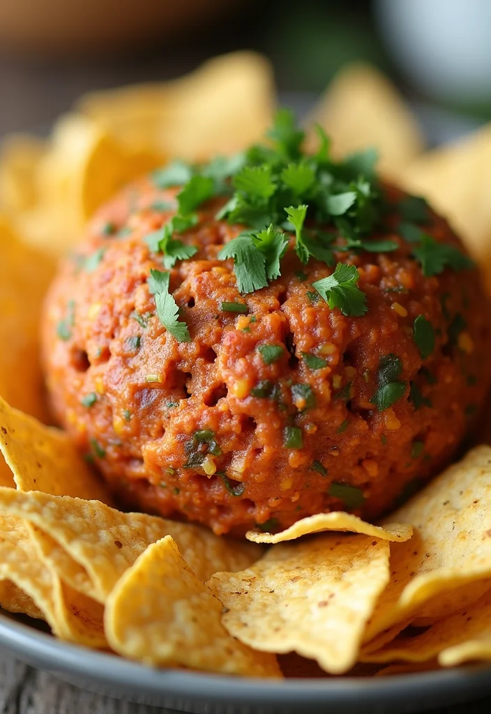 18 Must-Try Dried Beef Cheeseball Dishes For Busy Nights - 7. Southwest Dried Beef Cheeseball