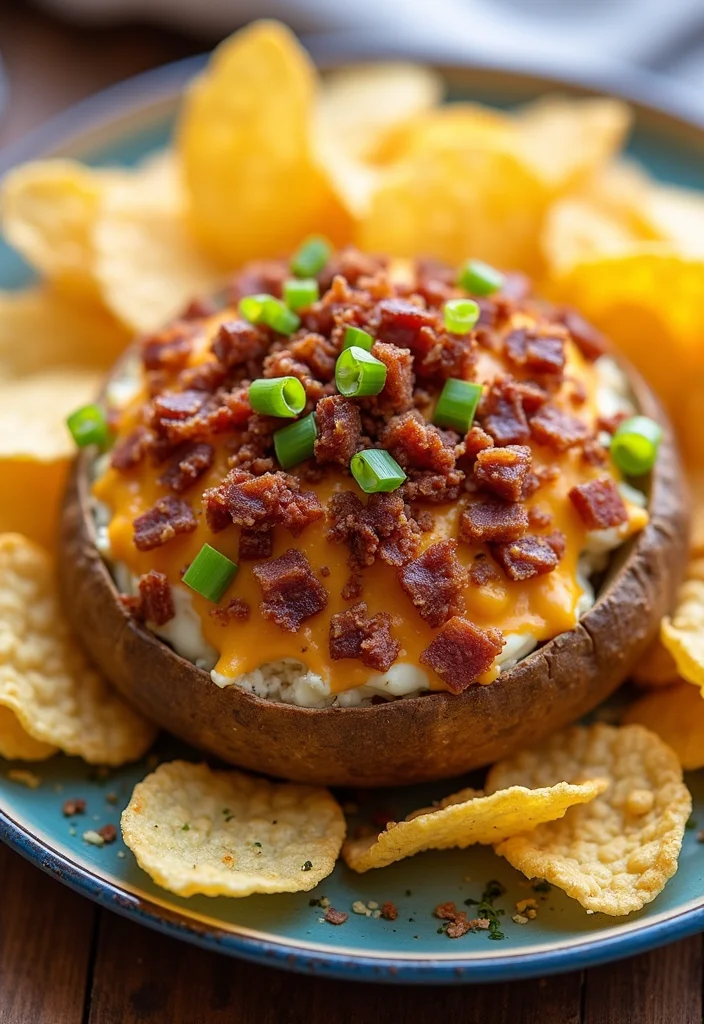 18 Must-Try Dried Beef Cheeseball Dishes For Busy Nights - 9. Loaded Baked Potato Dried Beef Cheeseball