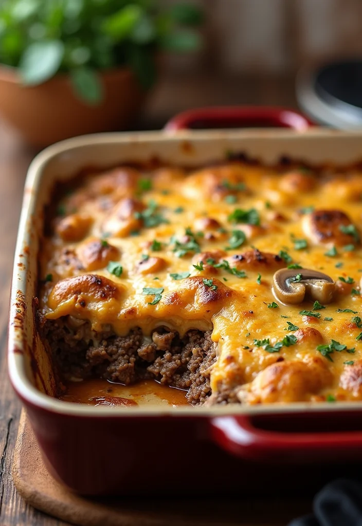 Top 17 Ground Beef Casserole Recipes Healthy Ideas You Haven’t Tried Yet - 8. Creamy Beef and Mushroom Casserole