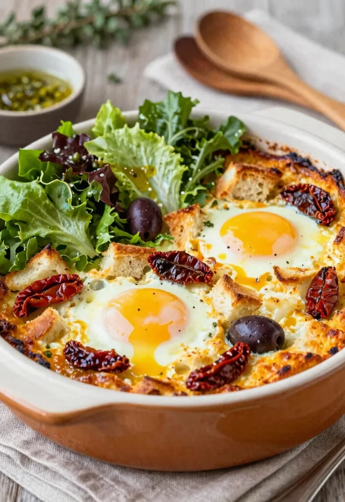 15 Bread and Egg Recipes: Simple Comfort Meals - 11. Mediterranean Egg and Bread Bake 1