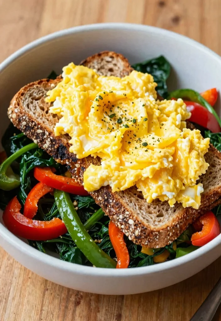 15 Bread and Egg Recipes: Simple Comfort Meals - 5. Savory Bread and Egg Breakfast Bowl 1