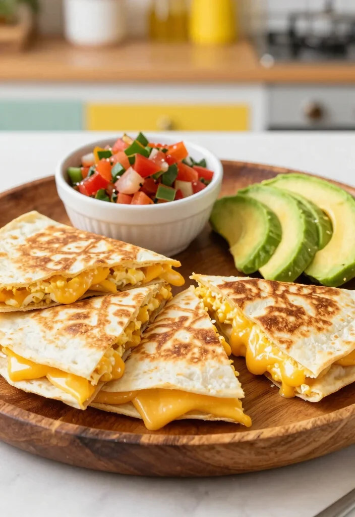15 Bread and Egg Recipes: Simple Comfort Meals - 6. Egg and Cheese Breakfast Quesadilla 1