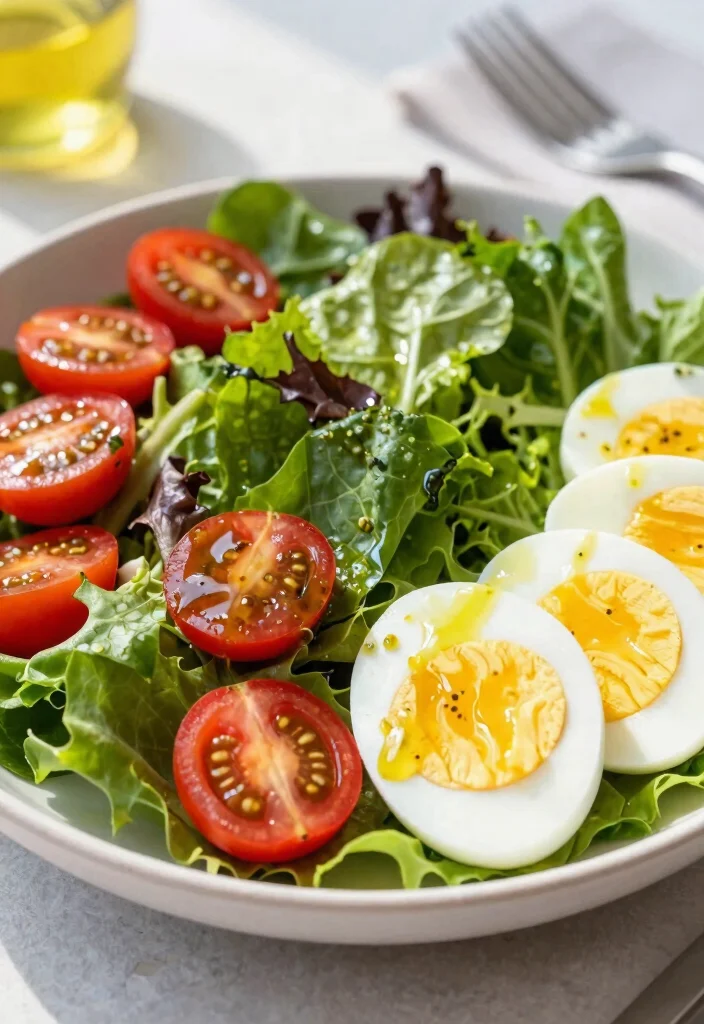 15 Bread and Egg Recipes: Simple Comfort Meals - 8. Egg and Tomato Breakfast Salad 1