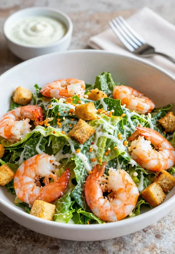 15 Frozen Cooked Shrimp Recipes for Fast, Flavorful Dinners - 8. Shrimp Caesar Salad 1