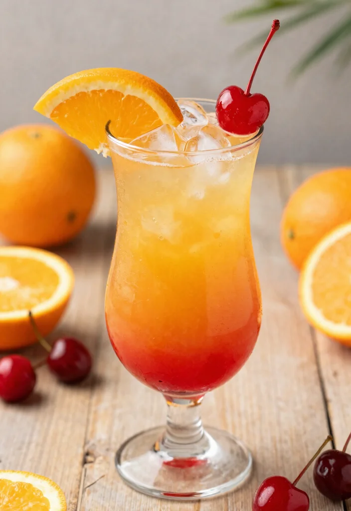 16 Coconut Rum Drinks Recipes Tropical Party Favorites - 1. Tropical Coconut Sunrise 1