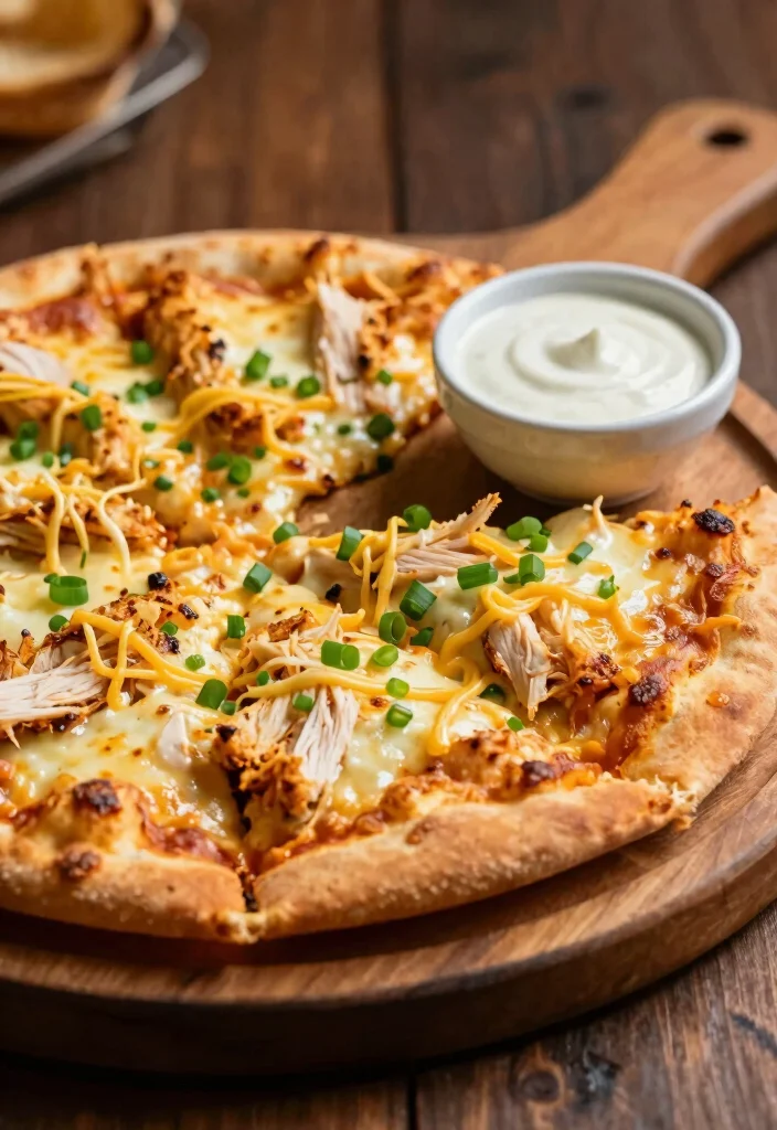 16 French Bread Pizza Recipes for Quick Customizable Dinners - 14. Ranch Chicken French Bread Pizza 1