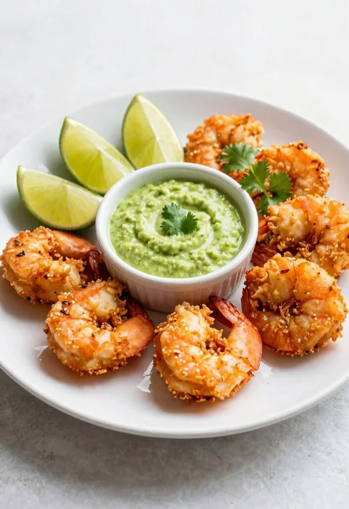 16 Fried Shrimp Recipes: Easy Crispy Weeknight Meals - 16. Fried Shrimp with Avocado Sauce 1