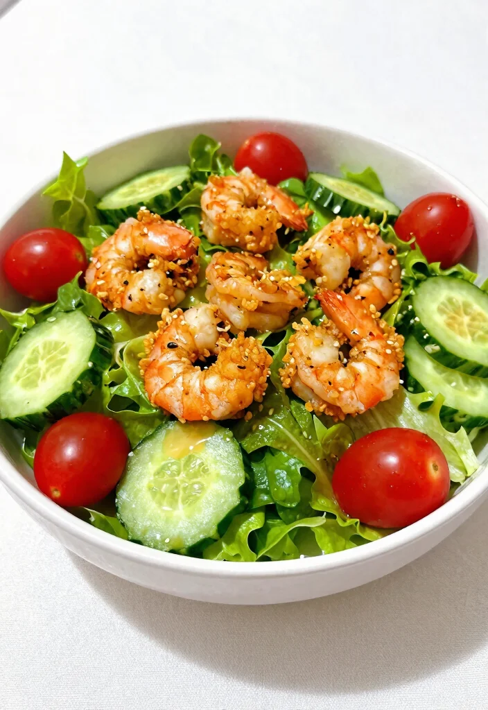 16 Fried Shrimp Recipes: Easy Crispy Weeknight Meals - 8. Fried Shrimp Salad 1