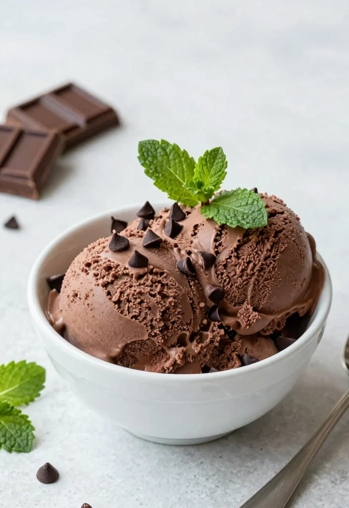 17 Guilt-Free Desserts: Dash Ice Cream Maker Recipes to Satisfy Your Sweet Tooth - 6. Chocolate Mint Chip Ice Cream 1