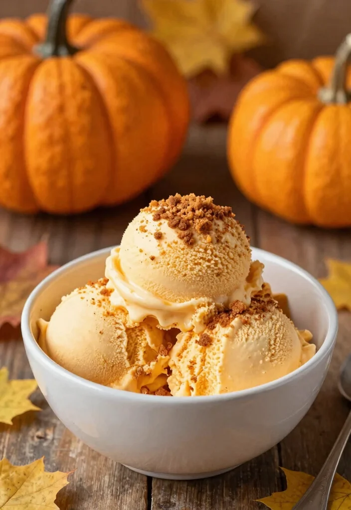 18 Cuisinart Ice Cream Maker Recipes for Creamy Homemade Treats - 16. Pumpkin Spice Ice Cream 1
