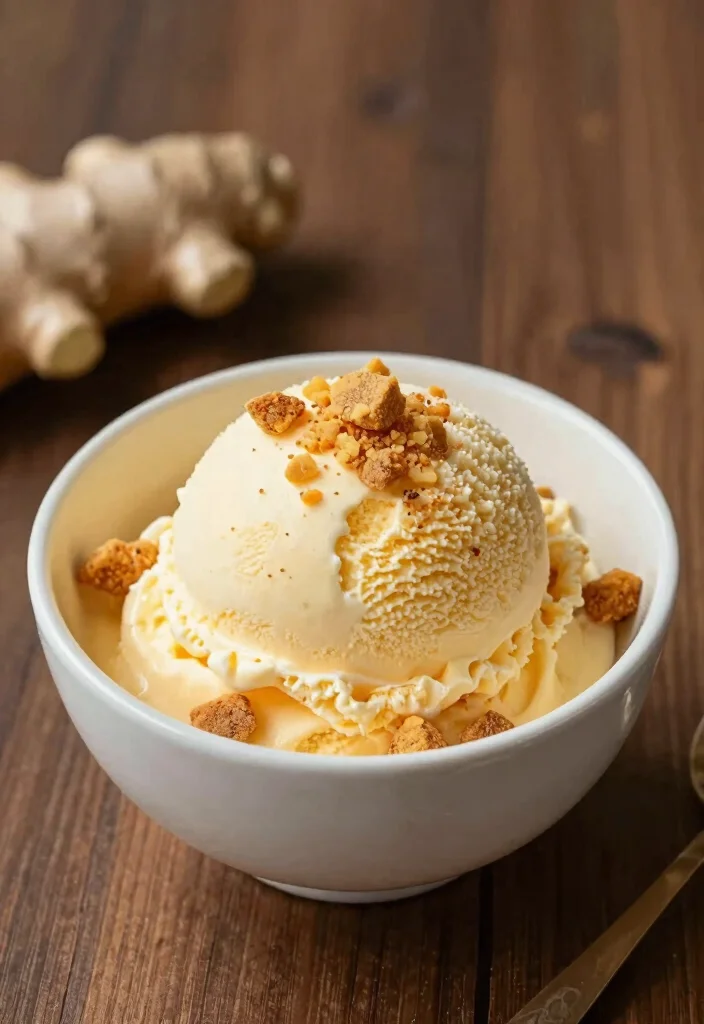 18 Cuisinart Ice Cream Maker Recipes for Creamy Homemade Treats - 17. Spicy Ginger Ice Cream 1
