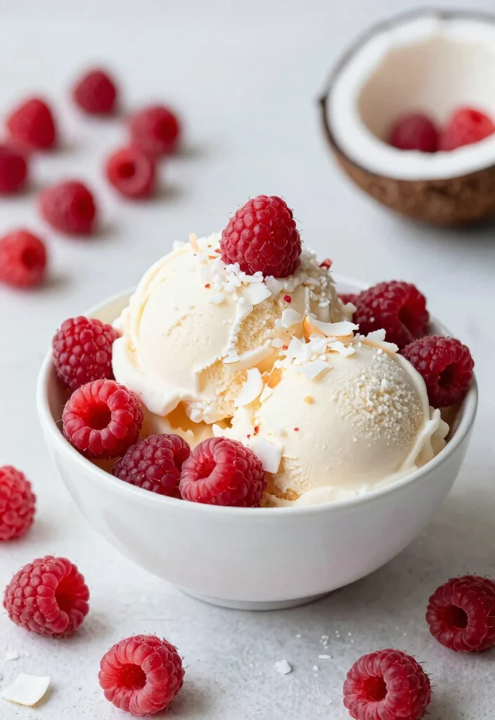 18 Cuisinart Ice Cream Maker Recipes for Creamy Homemade Treats - 18. Raspberry Coconut Ice Cream 1