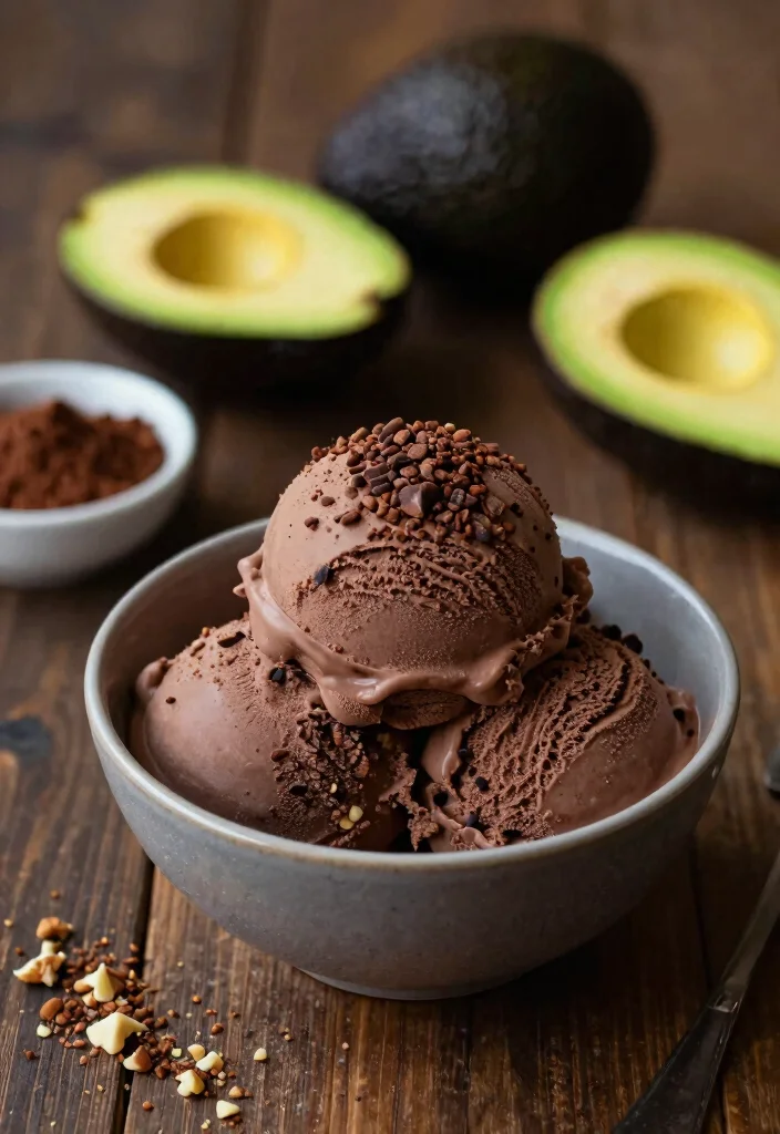 18 Cuisinart Ice Cream Maker Recipes for Creamy Homemade Treats - 3. Chocolate Avocado Ice Cream 1