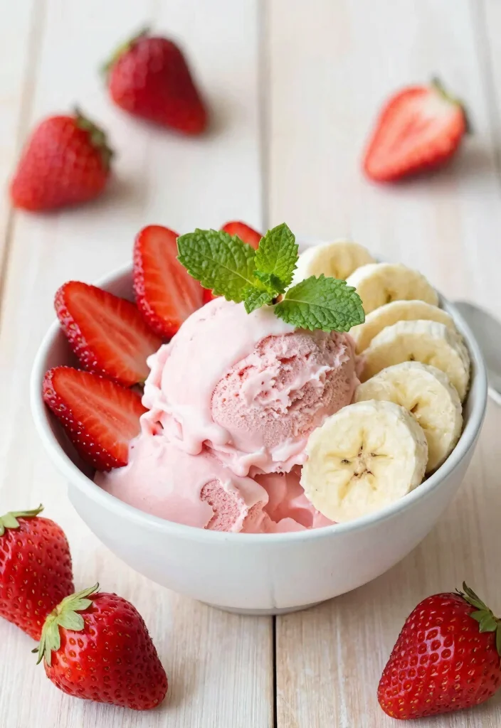 18 Cuisinart Ice Cream Maker Recipes for Creamy Homemade Treats - 4. Strawberry Banana Nice Cream 1