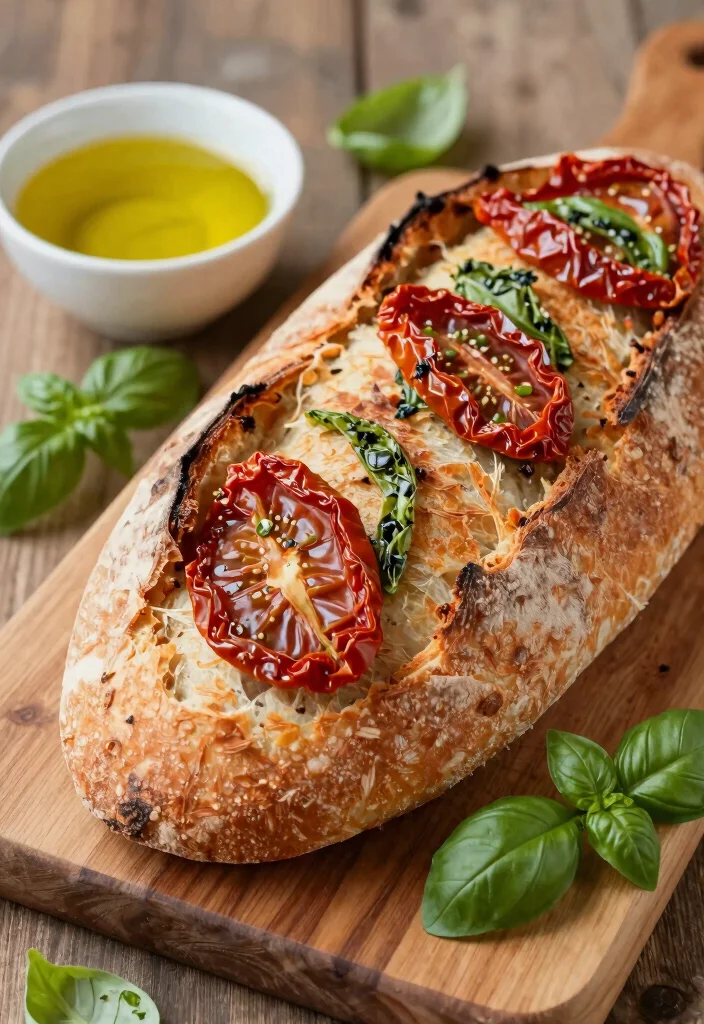 18 Dutch Oven Bread Recipes for a Crispy Crust and Perfect Rise - 5. Sun-Dried Tomato and Basil Bread 1