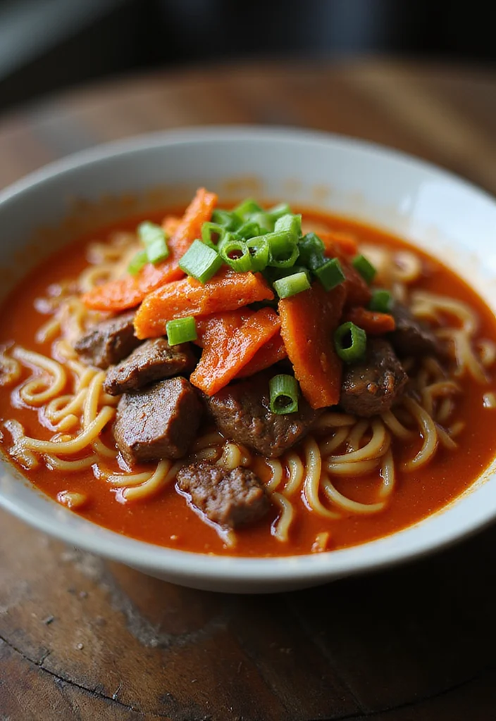 12 Beef Ramen Recipes Everyone Is Searching For - 10. Beef Ramen with Kimchi 1